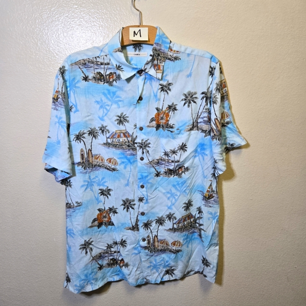 Campia Moda Beach Button Up Medium Shirt